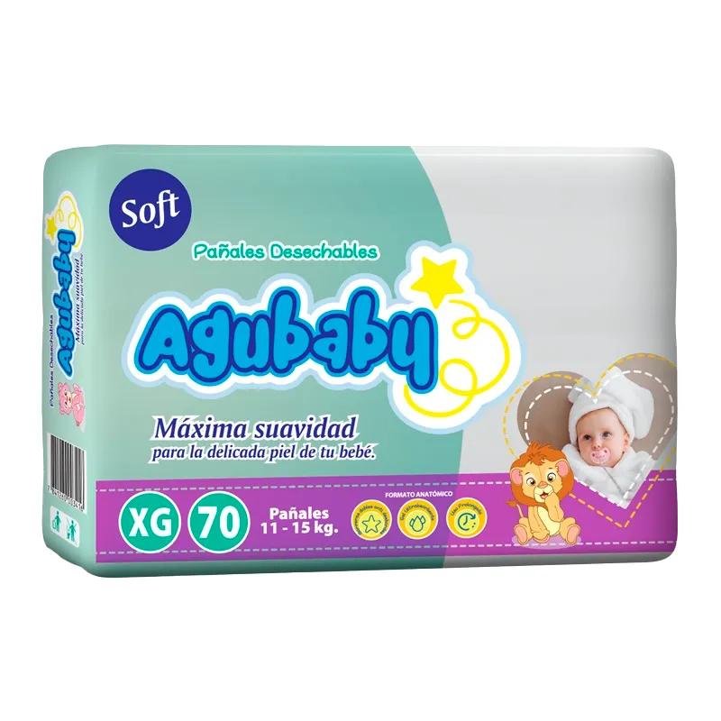Pañal Desechable Soft XG Agubaby - Cont. 70 unidades