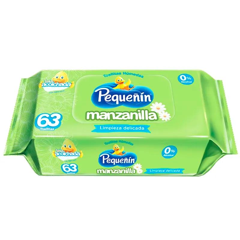 Toallitas húmedas de Manzanilla Pequeñin - Cont 63 unidades