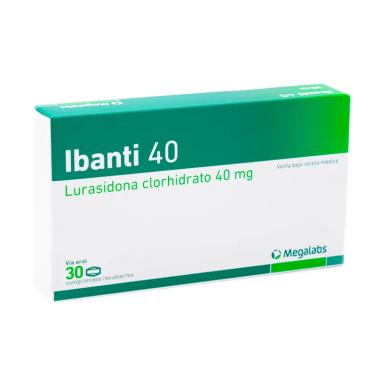 Ibanti 40 Lurasidona Clorhidrato - Caja de 30 comprimidos recubiertos
