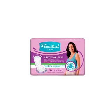 Protector Femme Antibacterial Plenitud - Cont.14 unidades
