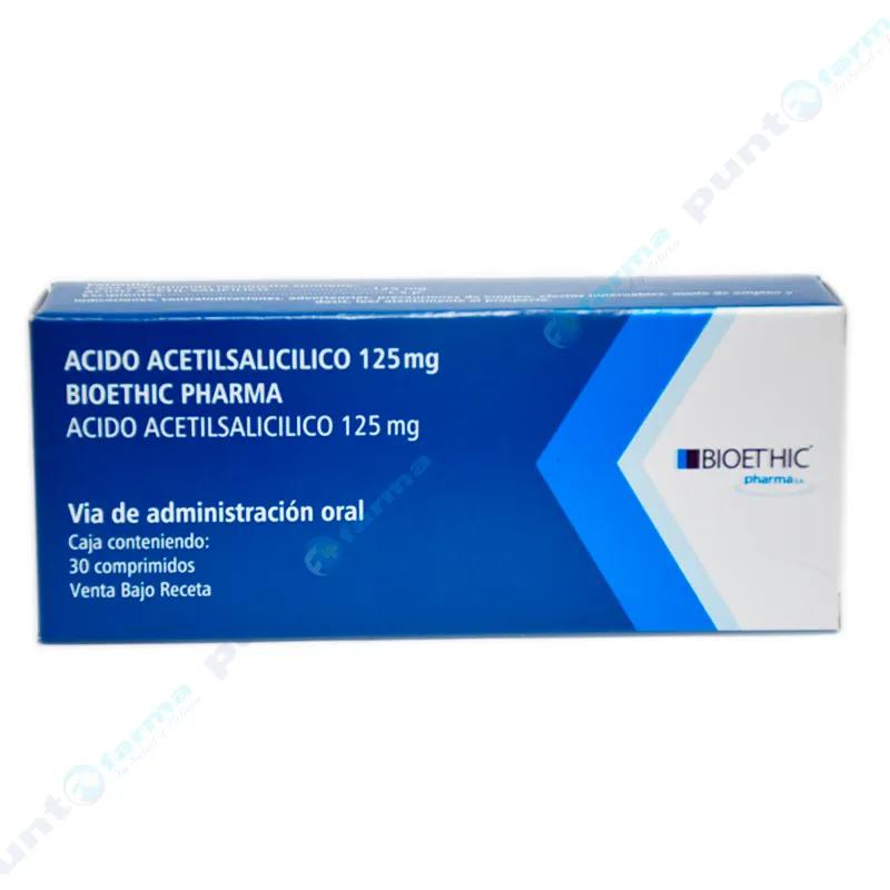 Acido Acetil Salicilico 125 mg Bioethic Pharma - Cont. 30 Comprimidos