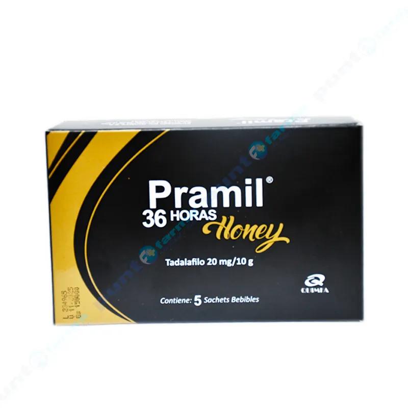 Pramil 36 hs Honey Tadalafilo Microlizado 20 mg - Cont. 5 Sachets Bebibles