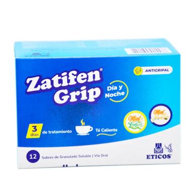 Zatifen Grip Té Caliente Dia y Noche. Cont. 12 Sobres