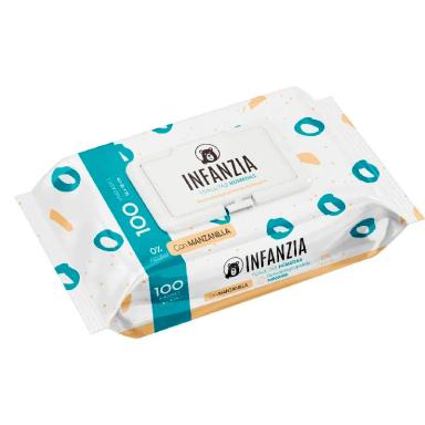 Toallitas Húmedas para Bebés con Manzanilla Infanzia - Cont. 100 unidades