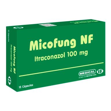 Micofung NF Itraconazol 100 mg - Caja de 15 Capsulas