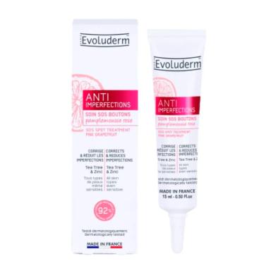 Tratamiento SOS Anti-Imperfecciones y Espinillas Tea Tree & Zinc Evoluderm - Cont.15 mL