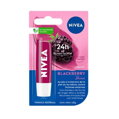 Lip Care Blackberry Shine Labello Nivea - Cont: 4,8 gr
