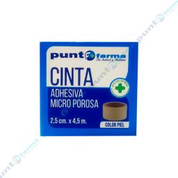 Cinta Adhesiva Micro Porosa 2,5 Cm x 4,5 M Punto Farma