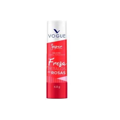 Balsamo Labial Fresa con Petalos de Rosas Vogue