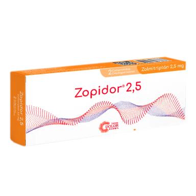 Zopidor Zolmitriptan 2,5 mg - Cont. 2 Comprimidos