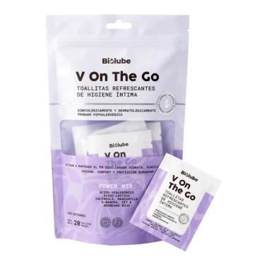 Toallitas Humedas Intimas Biolube V On The Go - Cont. 20 Unidades