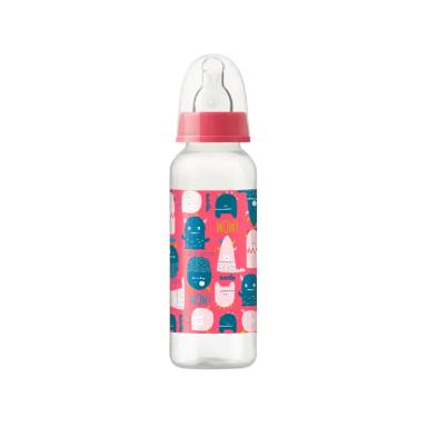 Biberon Tetina Silicona Tamaño 3 Rosado Babelito - Cont.250 mL