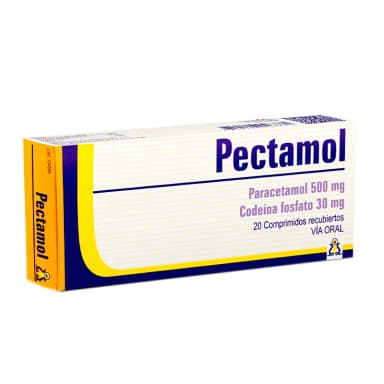 Pectamol Paracetamol 500 mg Codeina 30 mg - Cont. 20 Comprimidos
