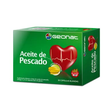 Aceite de Pescado Omega 3 y 6 - Cont. 30 cápsulas blandas
