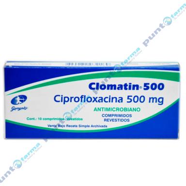 Clomatin Ciprofloxacina 500 mg - Cont. 10 Comprimidos