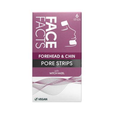 Tiras de Frente y Barbilla de Hamamelis para Poros Face Facts - Cont. 6 unidades