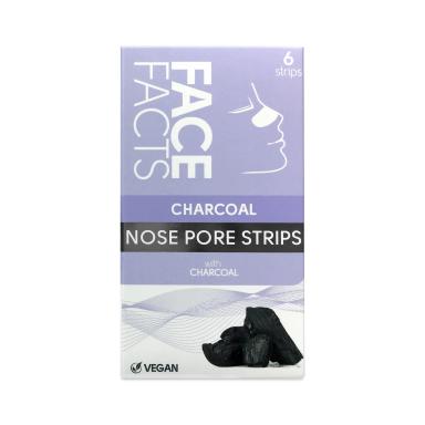 Tiras de Poros Nasales de Carbón Face Facts - Cont.6 unidades