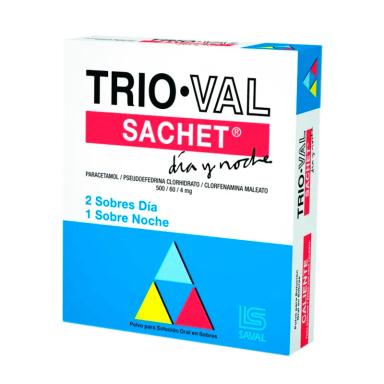 Trioval Sachet Dia y Noche - Polvo Para Solución Oral en Sobres