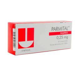 Parmital Pramipexol 0,25 mg - Cont. 30 comprimidos recubiertos