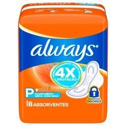 Toallas Higiénicas Talle P Seca Always - Cont.8 unidades