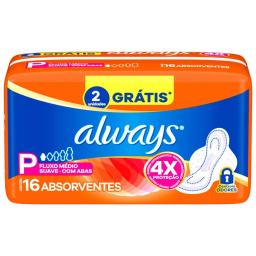 Toallas Higiénicas Talle P Suave Always - Cont.16 unidades