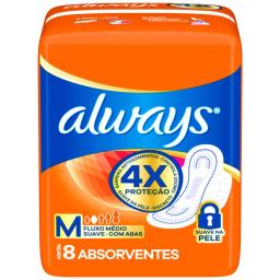 Toallas Higiénicas Talle M Suave Always - Cont.8 unidades