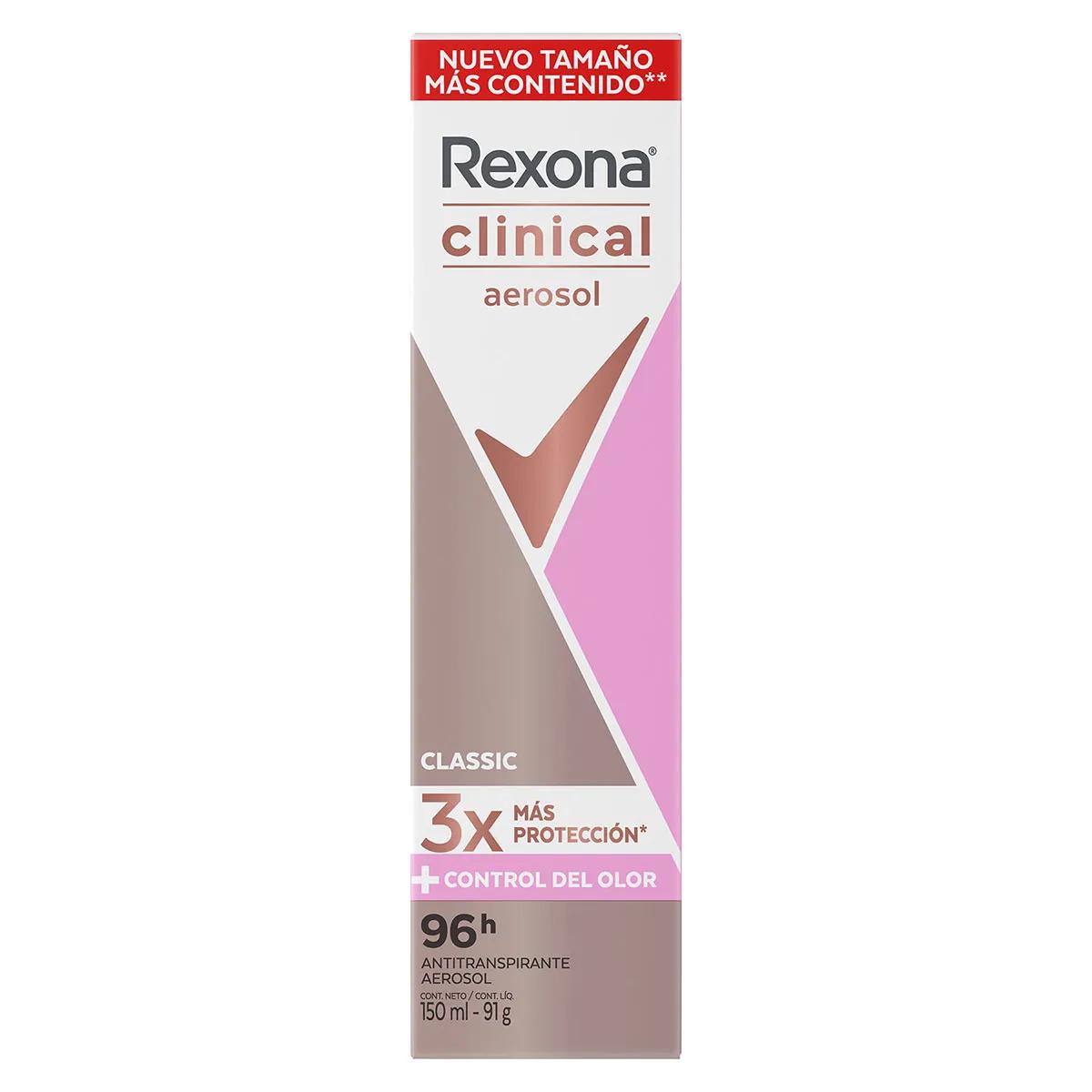 Desodorante En Aerosol Rexona Clinical Classic - 150 ml