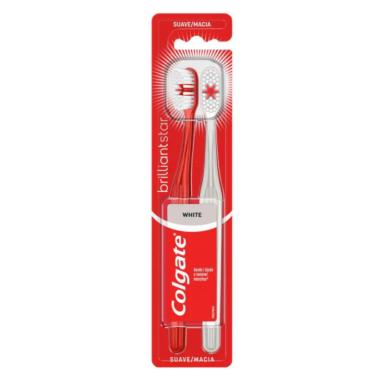 Cepillo de Dientes White BrilliantStar Colgate - Cont. 2 Unidades