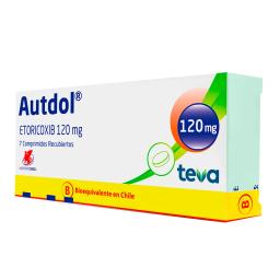 Autdol Etoricoxib 120 mg - Cont. 7 Comprimidos