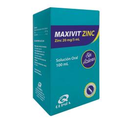 Maxivit Zinc 20 mg/5 mL - Frasco de 100 mL