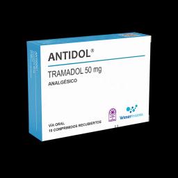 Antidol Tramadol 50mg – Cont. 10 Comprimidos recubiertos