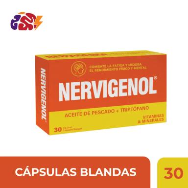 Nervigenol Aceite de Pescado + Triptofano - Cont. 30 Capsulas