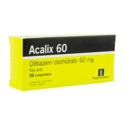 Acalix 60 Diltiazem Clorhidrato 60 mg - Caja de 20 comprimidos