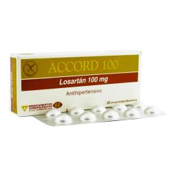 Accord Losartán 100 mg - Caja de 30 comprimidos