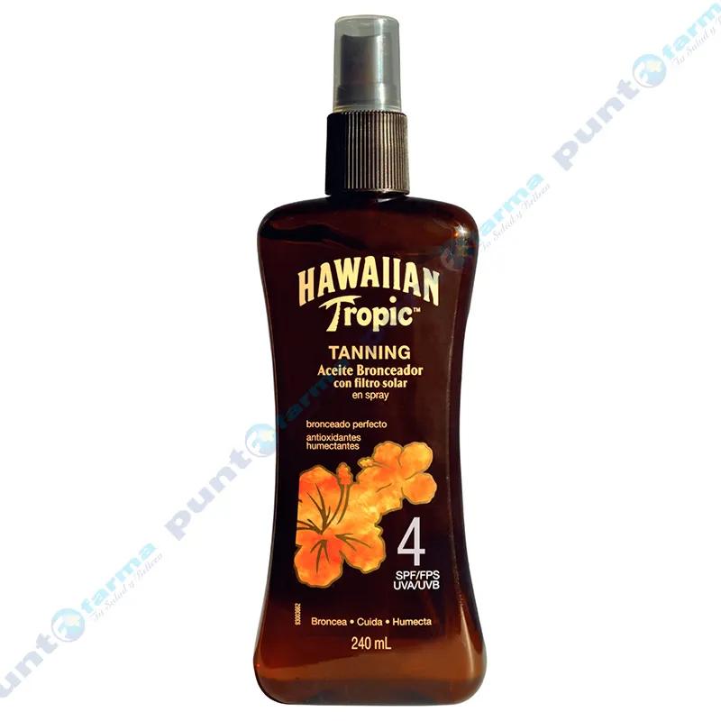 Aceite Bronceador Tanning SPF4 Hawaiian Tropic - 240 mL