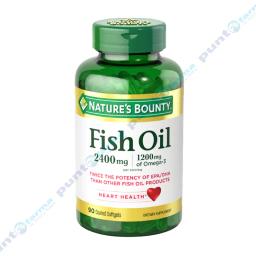 Aceite de Pescado Omega 3 Fish Oil 2400 mg Natures Bounty - Cont.90 cápsulas