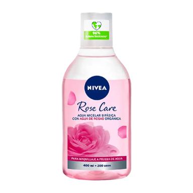 Agua Micelar Bifásica Rose Care Nivea - 400 mL