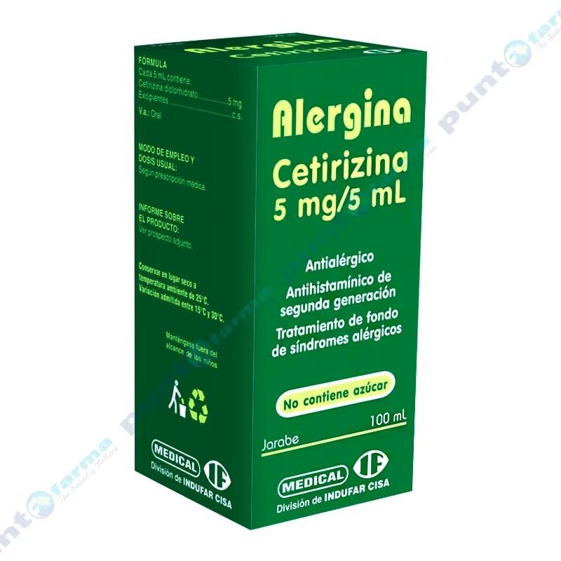 Alergina Cetirizina 5 mg - Contiene 100 mL.