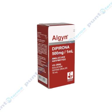 Algyn Dipirona 500 mg/1 mL - Solución gotas orales frasco de 10 mL