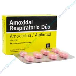 Amoxidal Respiratorio Dúo Amoxicilina + Ambroxol - 14 comprimidos recubiertos