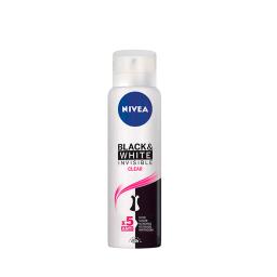 Antitranspirante Spray Invisible Black & White Clear Nivea - Cont.150mL