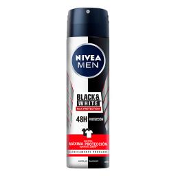 Antitraspirante Nivea Deo Spray B&W Max Protection Men - Cont.150mL