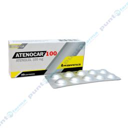Atenocar 100 Atenolol 100 mg - Caja de 30 comprimidos