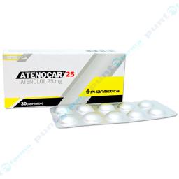 Atenocar 25 Atenolol 25 mg - Caja de 30 comprimidos