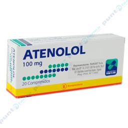 Atenolol Mintlab 100 mg - Caja de 20 comprimidos.