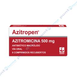 Azitropen Azitromicina 500 mg - Caja de 6 comprimidos recubiertos