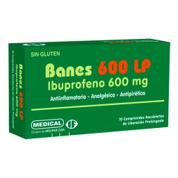 Banes 600 LP Ibuprofeno 600 mg - Caja de 10 Comprimidos Recubiertos
