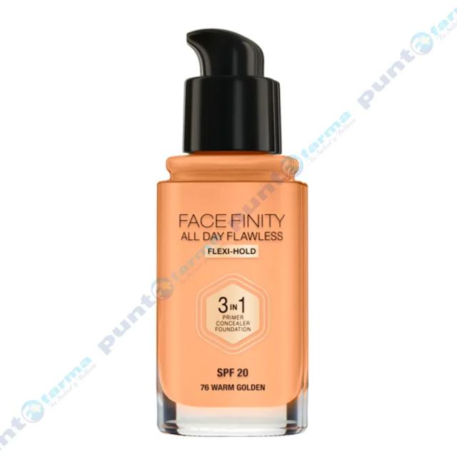 Image miniatura de Base-Liquida-FaceFinity-3en1-SPF20-Warm-Golden-30mL-37293.webp