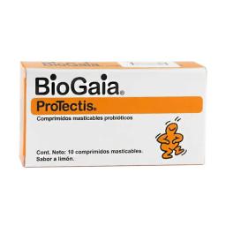 BioGaia Protectis - Caja de 10 Comprimidos Masticables Sabor Limon
