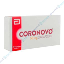 Coronovo 50 mg Losartán Potásico - Caja con 30 Comprimidos Recubiertos